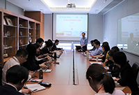 Dr. Victor Zheng, Assistant Director of the Hong Kong Institute of Asia-Pacific Studies delivered lecture titled "Hong Kong's Opportunities and Challenges under Belt and Road Initiative"